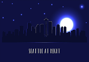 SEATTLE AT NIGHT
