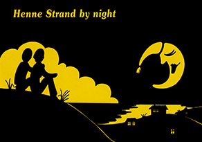 Henne Strand by night