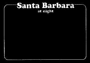 Santa Barbara at night
