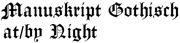 Manuskript Gothisch